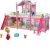 Macvi® 179 darabos babaház, 2 emelet, 6 szoba, terasz és lépcső, bútorokkal és kiegészítőkkel, kutyával és babával, rózsaszín, 556-73-as modell, játék 3+ éves korú gyermekeknek. 145575584
