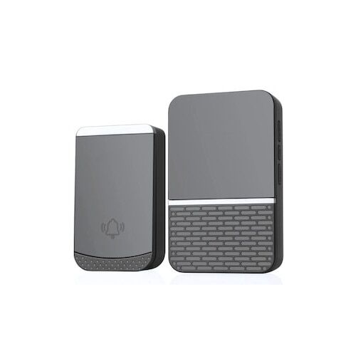 Macvi® vezeték nélküli ajtócsengő, vezeték nélküli, 260 m hatótávolság, 4 hangerőfokozat, IP44 vízállóság, dupla rögzítés, fekete színű 145575605