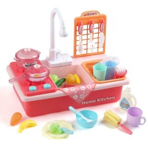 Macvi® piknik és konyhai játékkészlet, 26 darab, zöldség és gyümölcs tépőzárral, pizza, evőeszközök, nem mérgező anyagok, interaktív szerepjáték, +3 éves korig, többszínű