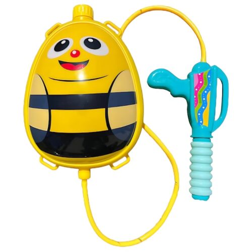 Macvi® hátizsákos vízipisztoly, méh modell, 1500 ml-es tartály, állítható pántok, interaktív játék 3+ éves korú gyermekeknek. 145575699