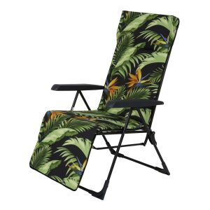 Patio Torino Plus összecsukható kerti szék lábtartóval dzsungel 145596509 - Patio