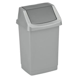 Curver Click It billenő fedeles szemetes 9 l grafit szürke 145597060 - Szabadtéri játék és felszerelés