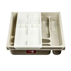 Domotti Double evőeszköztartó szürke-bézs 145598285 - Konyha & Étkezés