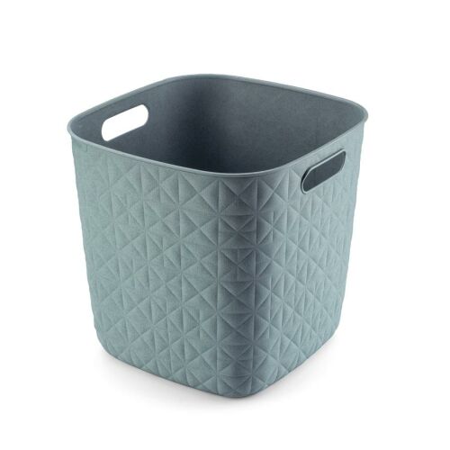 Curver Softex türkiz tárolókosár, 27,9x27,9 cm, négyzet alakú - Curver