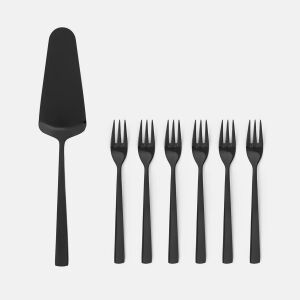 Ambition Prato süteményes villa és tortalapát szett 7 részes fekete 145599953 - Ambition