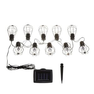 Patio napelemes kerti fényfüzér 3.8 m lámpa 145600529 - Fényfüzér