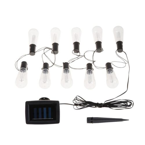 Patio napelemes kerti fényfüzér 3.8 m izzó 145600554