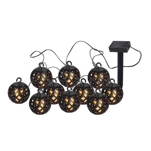 Patio napelemes kerti fényfüzér 4.4 m lampion 145600608