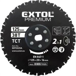 Extol Premium FŰRÉSZLAP, KEMÉNYFÉMLAPKÁS 125×20×16MM, 38T 8893020A 145614153 - Kézi fűrészlap