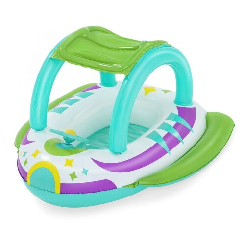Gyermek felfújható űrhajó tetővel Bestway 107x112 cm 145623251