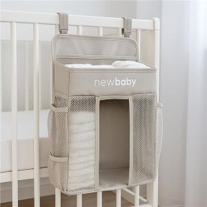 Kiságy szervező TinyTidy New Baby szürke 145623529 - Pelenka rendszerező