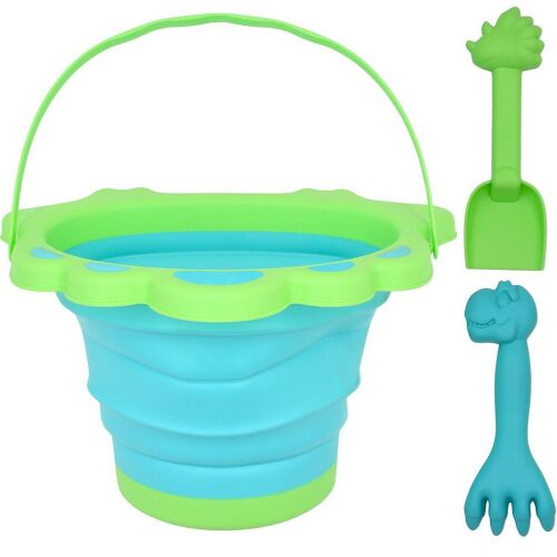 Dinoszaurusz Összecsukható Homoködör Lapáttal És Gereblyével, Zöld 145630085