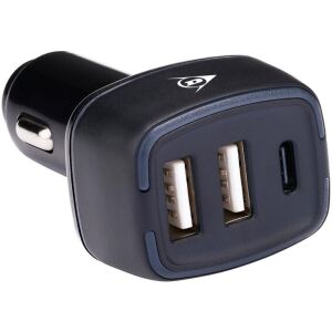 Dunlop Többféle Autós Töltő 2X Usb A + Usb C