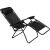 Összecsukható, Többfunkciós Kerti Szék 175X52/65X107Cm Fekete 145630677