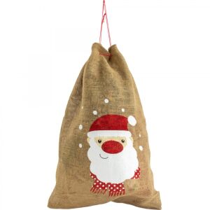 Juta Ajándéktasak 70X50Cm Mikulás