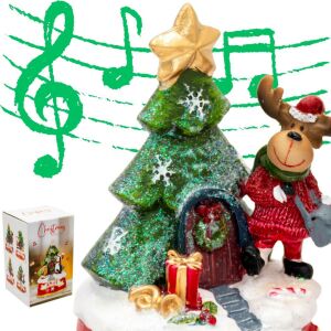 Karácsonyi Dísz Játszó Rénszarvassal