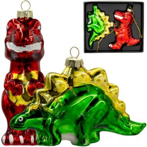 karácsonyfadísz Üveggolyó Mátrix Dinoszauruszok Csillámmal 145627745 - Edelman