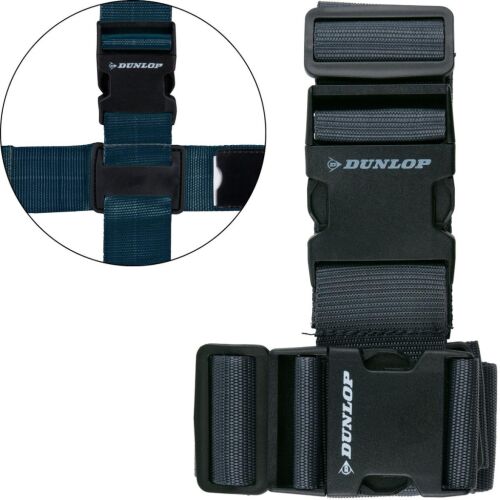 Univerzális Poggyászbiztonsági Öv 230X5Cm 2 Darabos Készlet Dunlop Szürke
