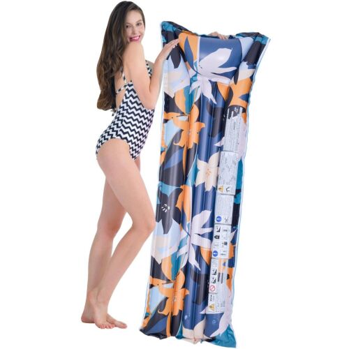 Felfújható Matrac Virágok 174X59X18Cm 33258 Kék 145629627