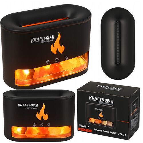 Kraft&Dele Aromaterápiás párásító, RGB színváltós LED-el, 250 mL, USB-C csatlakozóval 145633156