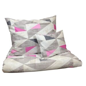 Pamutszatén kispárnahuzat - Szürke/rózsaszín 145633461 - Párnahuzat