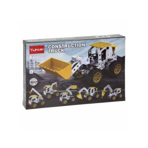 Fém teherautó emelőkosárral, 115 darabos. 145634797 - Fém építőjáték