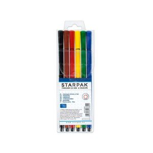 Feinstrichstift-Set mit Grundfarben in 6er-Packung 0,4 mm 145634802 - Starpak