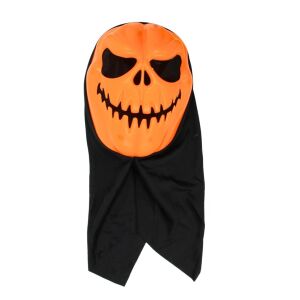 Halloweenmaske, Goodmark, Kürbismuster, mit schwarzer Kapuze, Einheitsgröße 145636380 - Kostüme für Erwachsene