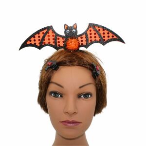 Sada príslušenstva, Halloween, koruna s 2 sponami, vzor netopiera, Goodmark 145636390 - Sponky do vlasov, čelenky