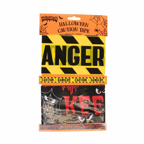 Bandă decorativă, pentru Halloween, model avertizare, 6m 145636394