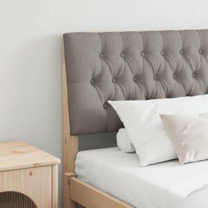 vidaXL Kárpitozott fejtámla Tópszínű 200 cm Tömör fenyőfa 145636988 - Bútor