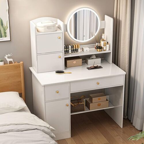 Fésülködőasztal sminkasztal LED világítással 120 x 40 x 80 cm BC HT17-1 145651632
