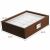 Elegáns fa tároló és rendszerező doboz 10 órához, Pufo Gentleman modell, barna 145651703
