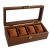 Elegáns fa tároló és rendszerező doboz 4 órához, Pufo Noble modell, barna 145651714