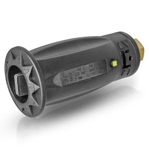 Duză reglabilă MTM Hydro "DUALJET" 035 cu funcție de distribuire a substanțelor chimice pentru mașini de spălat cu presiune înaltă cu racord filetat de 1/4" (galben) 145652099 - Construcții și renovări