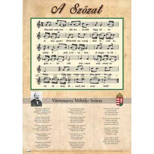 Szózat tabló fémléccel - A3, iskolai oktatótabló 145652697 - Poszter