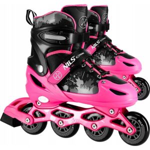 Nils Extreme NA18137A szabadidős korcsolya állítható rózsaszín 31-34