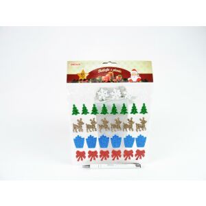 NAKLEJKI piankowe, brokat. 33 szt.ŚWIĄTECZNE, fol. 145653948 - Dekoracja świąteczna