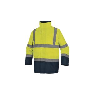 Vestă de siguranță 5 în 1 din poliester Oxford acoperit cu PU SPEED, culoare: galben fluorescent-bordo, mărime: 5XL / SPEEDJM5X 145654038 - Construcții și renovări