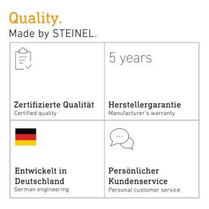 Kültéri lámpa érzékelővel Steinel XLED Protect PIR 14,3W 3000K 1642lm IP54 IK03 230V fehér / műanyag 145654968 - Mozgásérzékelős lámpa