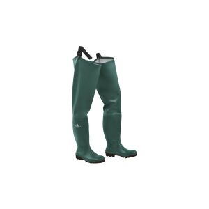 Biztonsági csizma, magas PVC, zöld-fekete szín, méret: 39, FISH2S5VE39