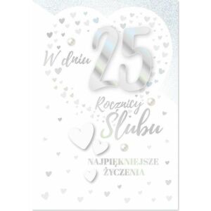 Felicitare B6 DK-808 A 25-a aniversare a căsătoriei 145655483 - Decoratii si echipamente pentru petreceri