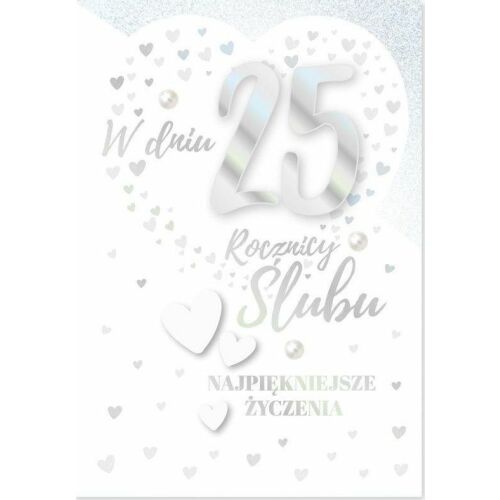 Felicitare B6 DK-808 A 25-a aniversare a căsătoriei 145655483