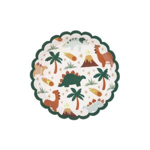 Talerzyki Dinozaury, 18x18 cm, mix (1 op. / 6 szt.) 145655506 - Rekwizyty imprezowe