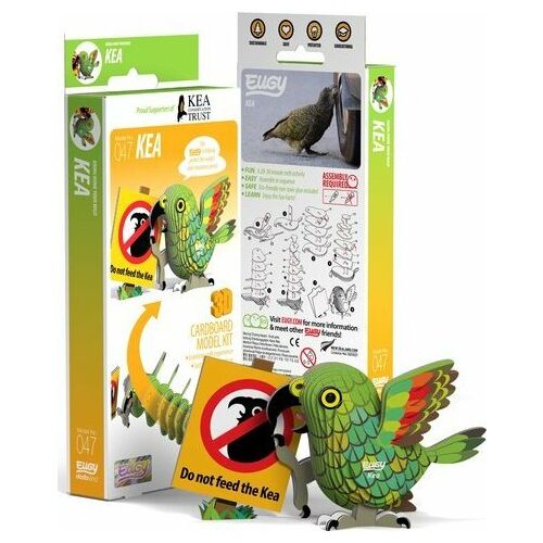 Kea Eugy papagáj. Eco 3D kirakós
