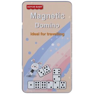 MÁGNESES DOMINÓ JÁTÉK 10X18 MC ETUI MET 60/120