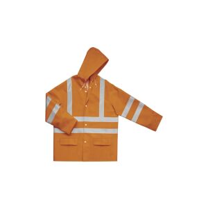 BLUZA OSTRZEGAWCZY PRZECIWDESZCZOWY Z POLIESTRU POWLEKANEGO ZEWNĘTRZNA PU 145656707 - Dla kobiet