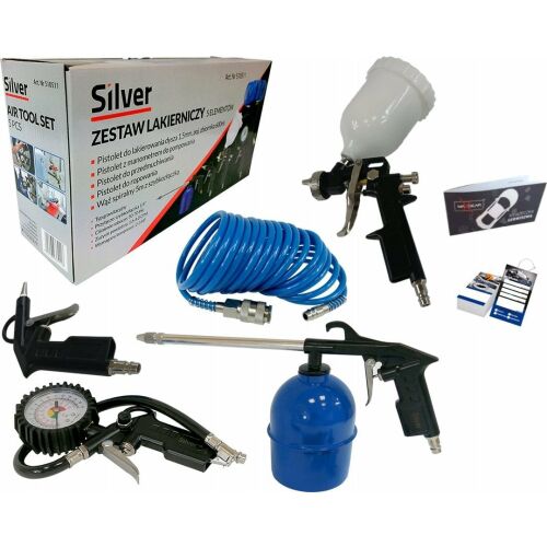 EZÜST PNEUMATIKUS SZERSZÁMKÉSZLET 5 elem. 145656860