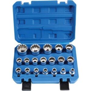 SATRA ZESTAW NASADEK 12-KĄT. VARIO-PLUS 1/2" 19szt. 145656874 - Klucz do wtyczek