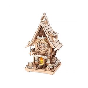 3D-s kirakós Természetes Kakukkos Óra, ROKR, Fa, 435 darabos 145657289 - Puzzle & Kirakó